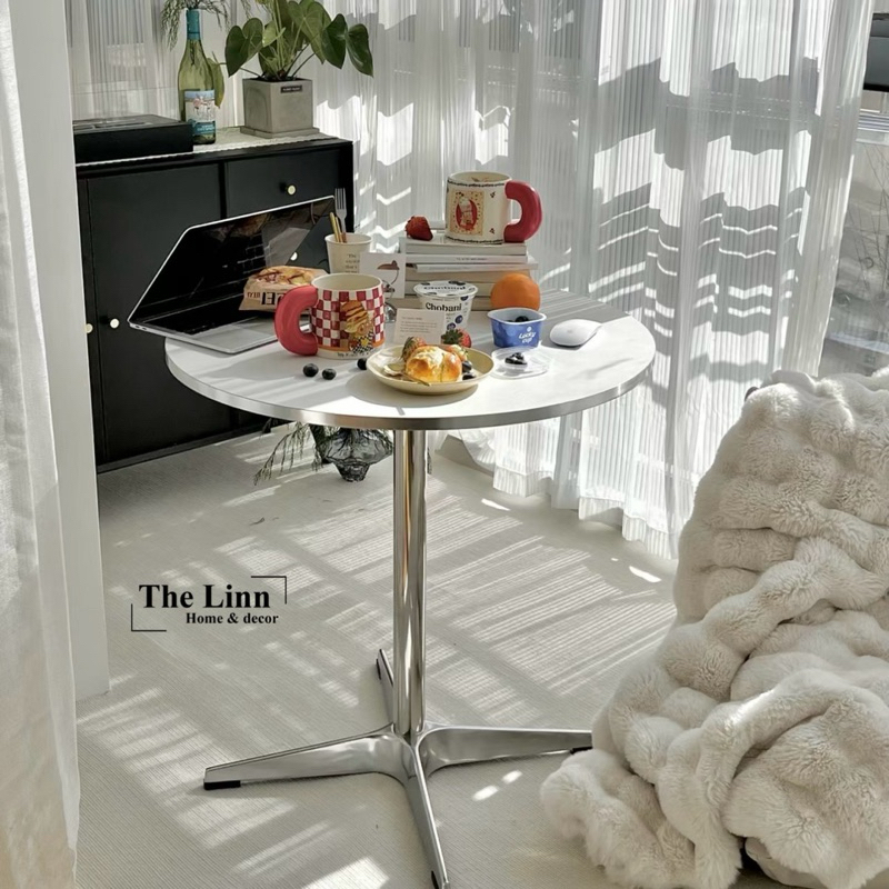 Bàn Coffee viền inox nhập khẩu cao cấp / Eames Table