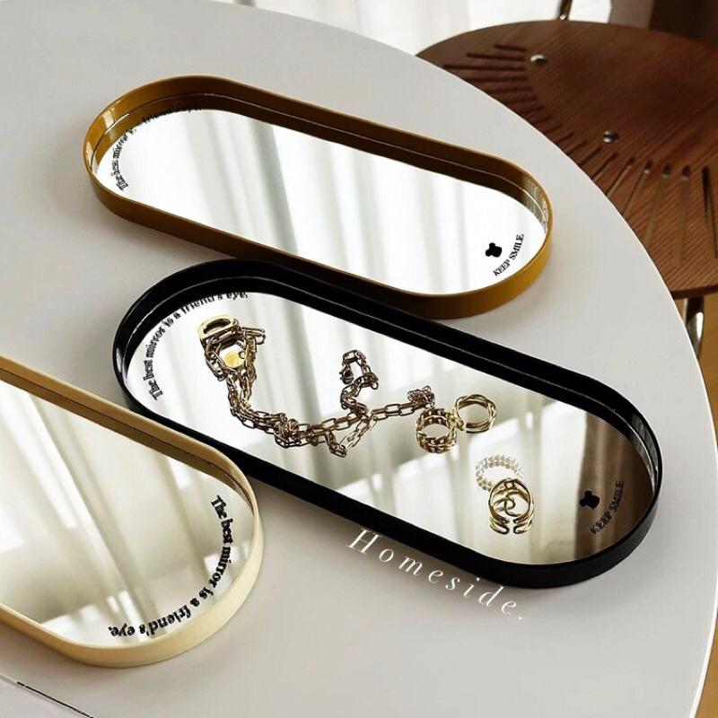 Khay gương dài decor KEEP SMILE nhập khẩu cao cấp | KEEP SMILE Mirror