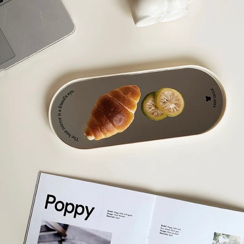 Khay gương dài decor KEEP SMILE nhập khẩu cao cấp | KEEP SMILE Mirror