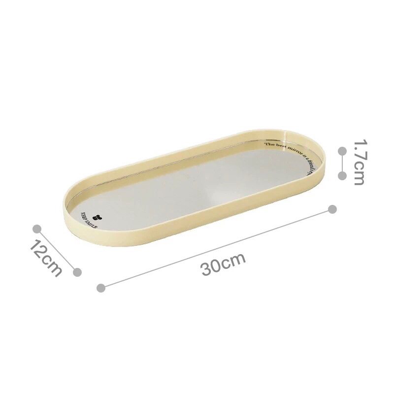 Khay gương dài decor KEEP SMILE nhập khẩu cao cấp | KEEP SMILE Mirror