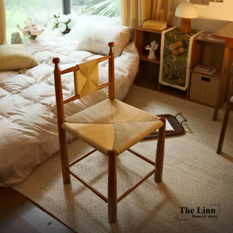 Ghế gỗ EBONI dây đan nhập khẩu cao cấp / EBONI Chair