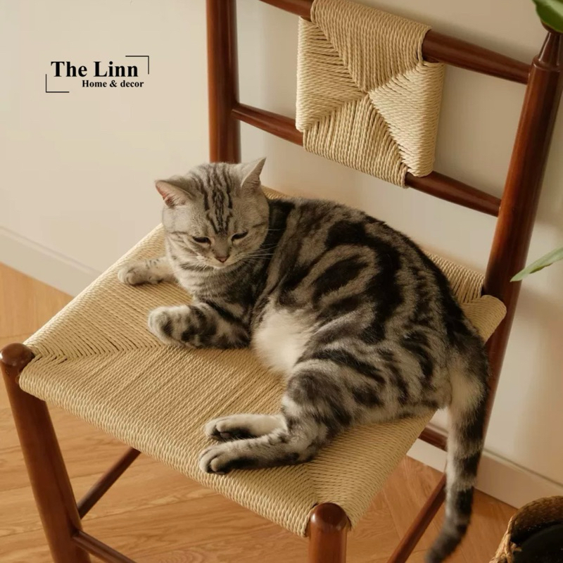 Ghế gỗ EBONI dây đan nhập khẩu cao cấp / EBONI Chair