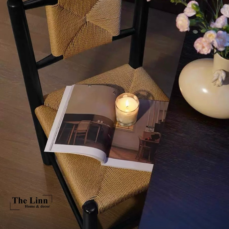 Ghế gỗ EBONI dây đan nhập khẩu cao cấp / EBONI Chair