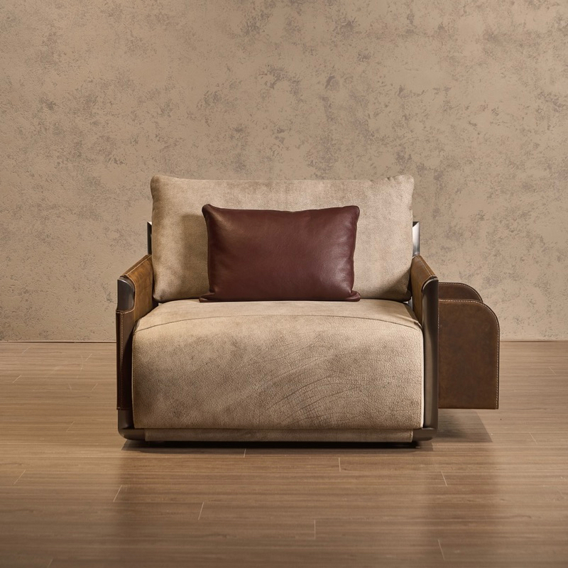 Ghế thư giãn Libary da Nyala cao cấp / Armchair Libary