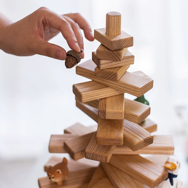 Tượng gỗ hình cây PINE trang trí nhập khẩu cao cấp / PINE Statue