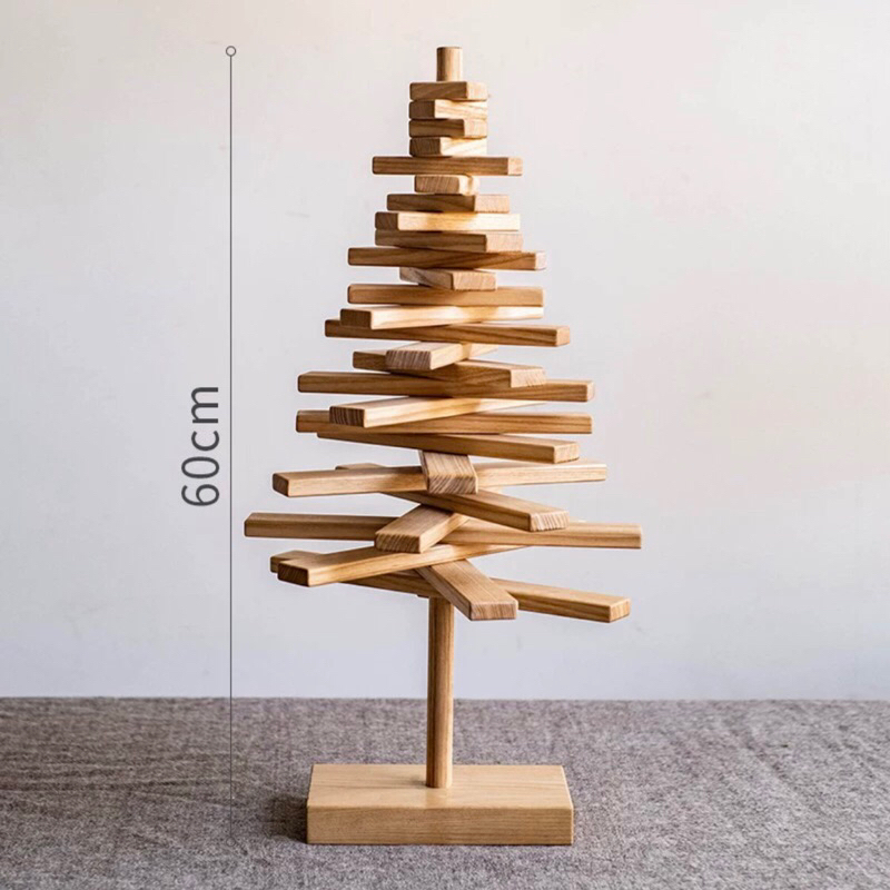 Tượng gỗ hình cây PINE trang trí nhập khẩu cao cấp / PINE Statue