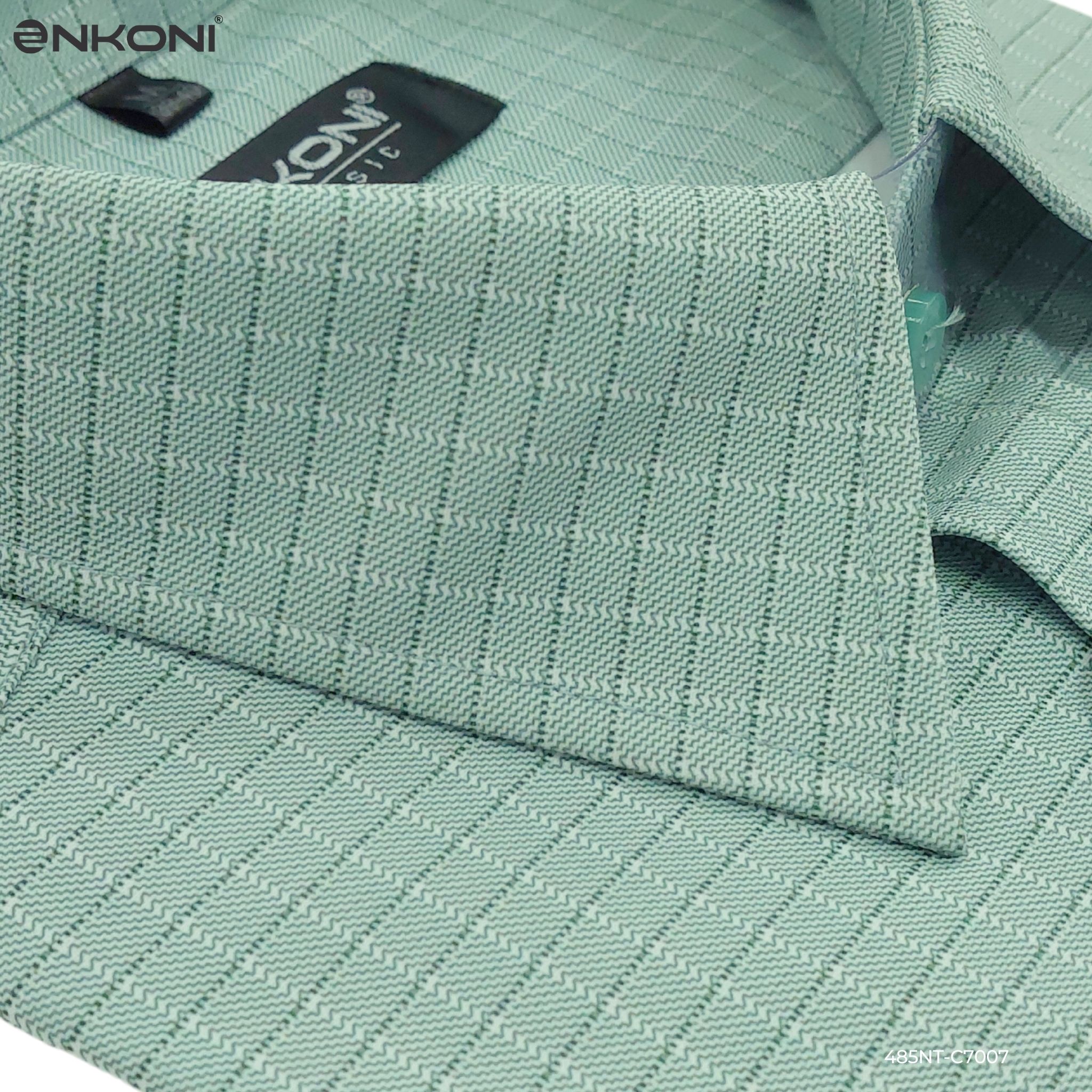 ao so mi ngan tay nhanh kho enkoni c7007