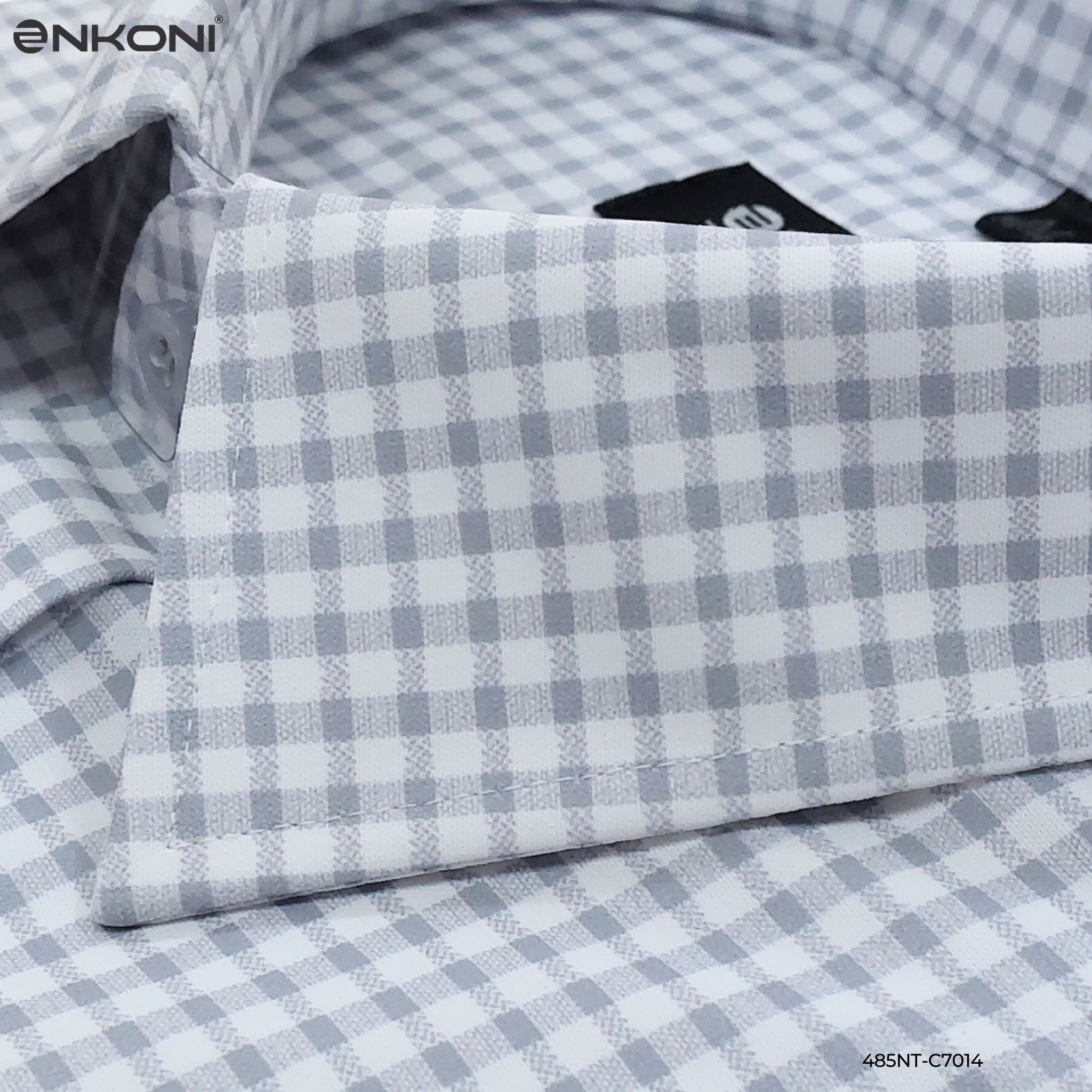 ao so mi ngan tay nhanh kho enkoni c7014