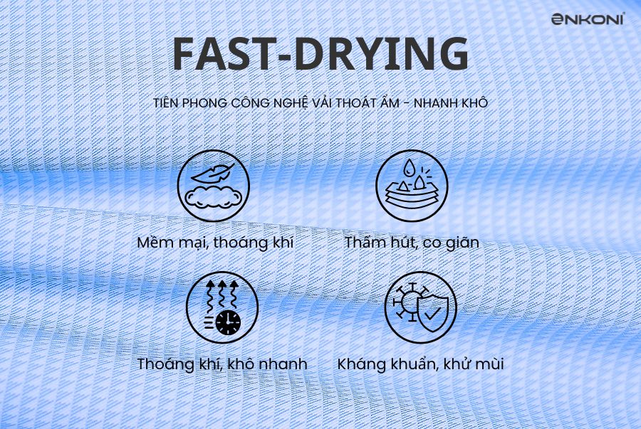 Những ưu điểm nổi bật của áo sơ mi nhanh khô enkoni