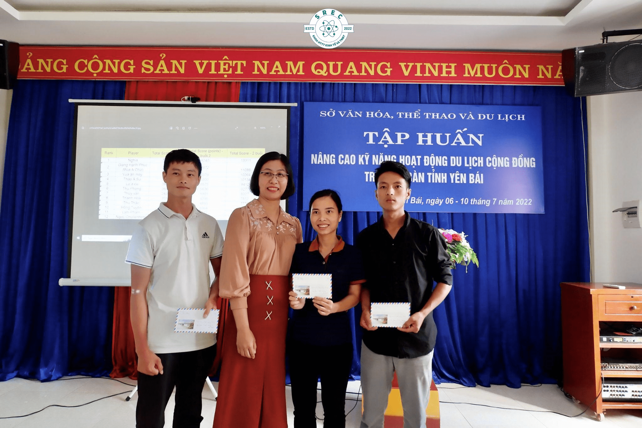 Phó chủ nhiệm CLB SREC tham gia trợ giảng Lớp tập huấn nâng cao kỹ năng hoạt động du lịch cộng đồng trên địa bàn tỉnh Yên Bái năm 2022