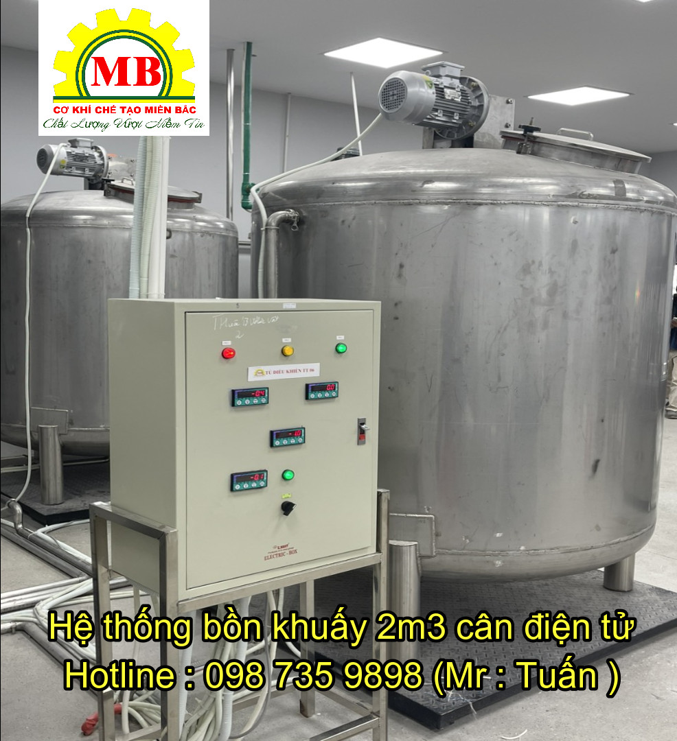 Bồn khuấy trộn 2000 lít