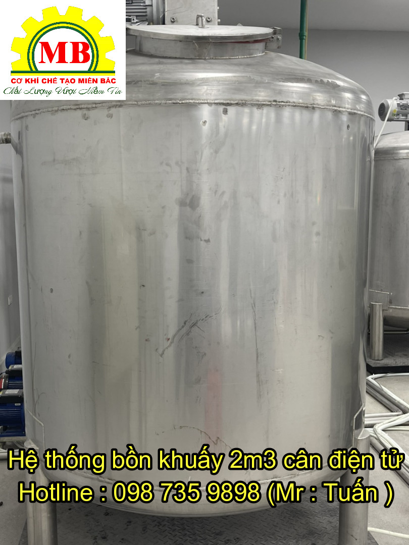 Bồn khuấy trộn 2000 lít