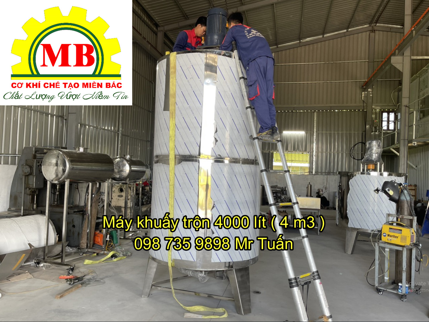 Bồn khuấy 4000 lít