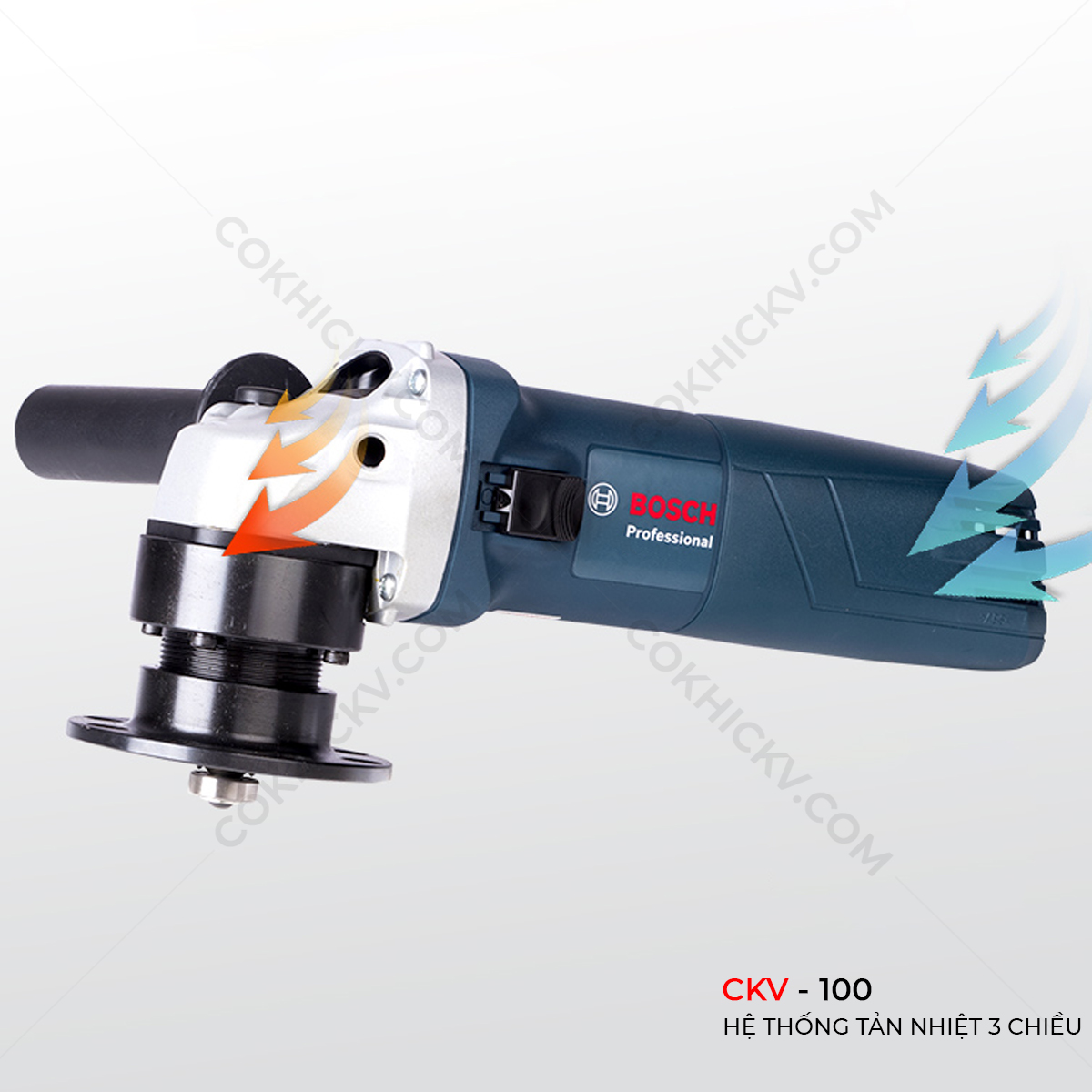 Máy vát mép CKV-100 có tản nhiệt kép