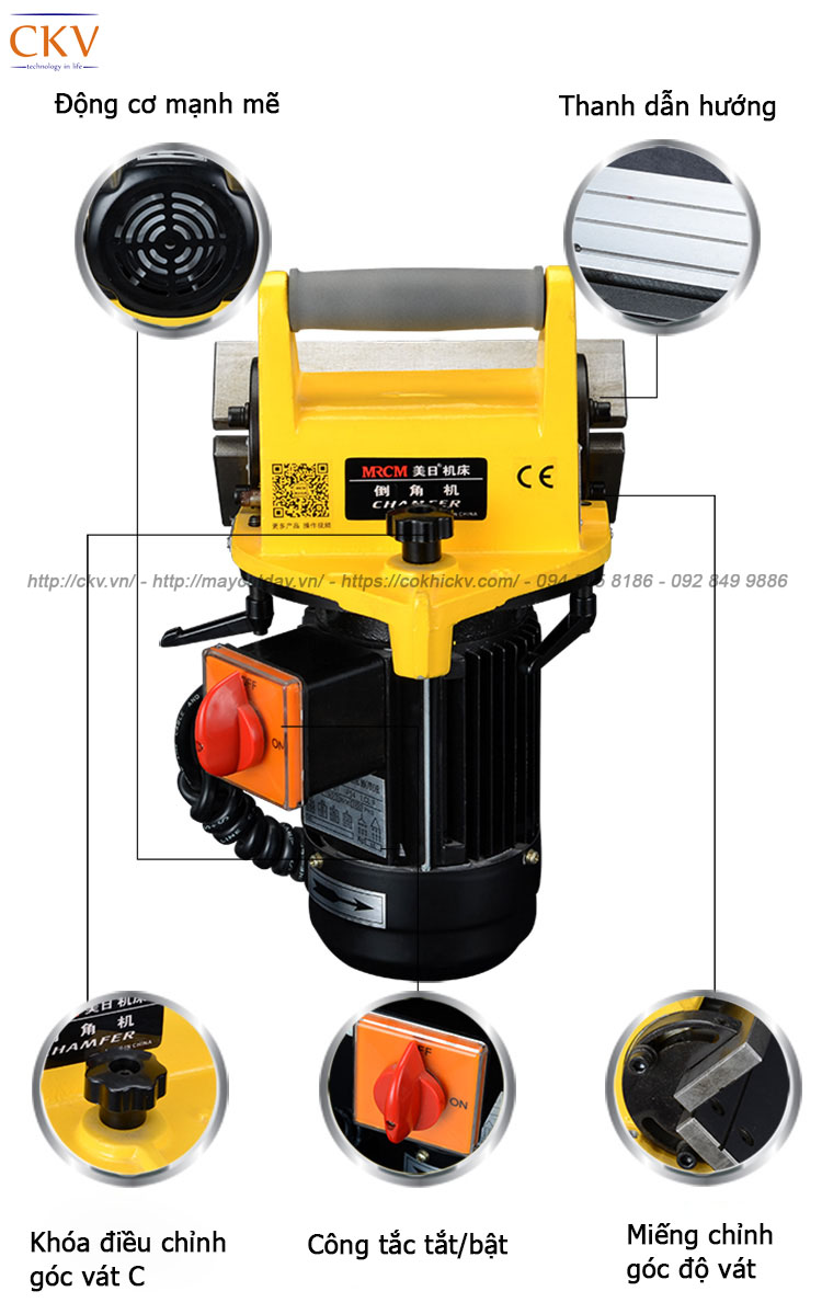 Máy vát mép điện cầm tay