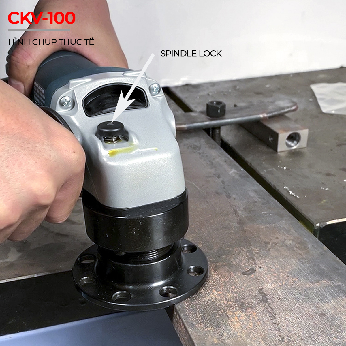 Máy vát mép thép tấm cầm tay chạy điện CKV-100