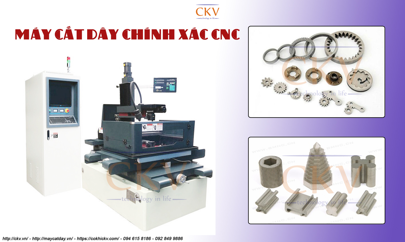 Máy cắt dây chính xác CNC tại Hà Nội có bảo hành uy tín