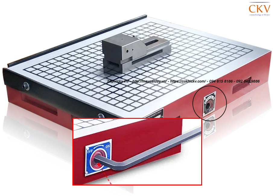 Bàn từ cơ nhập khẩu loại gạt tay chuyên dùng phay CNC