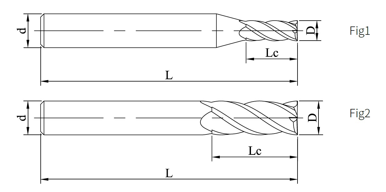 Bản vẽ dao phay ngón