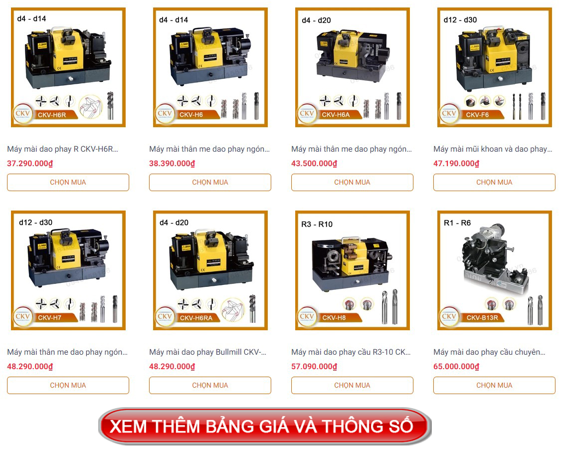 Máy mài dao phay endmill siêu chuẩn giá tốt