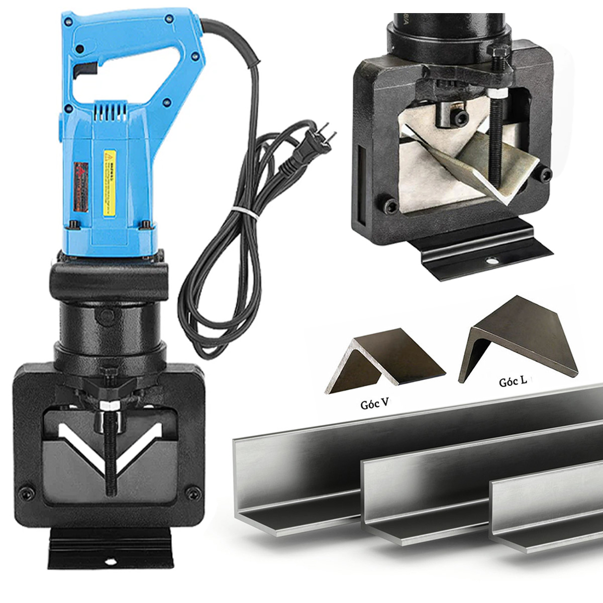 Máy cắt thép hình V/L thủy lực cầm tay