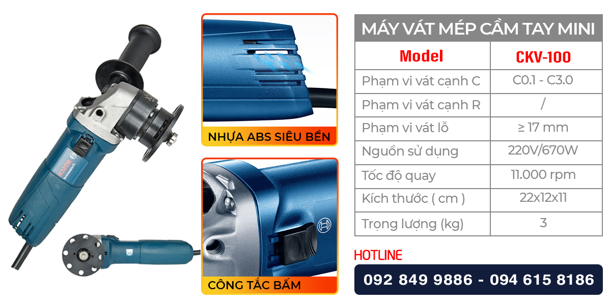 Ngoại quan & thông số kỹ thuật của CKV-100