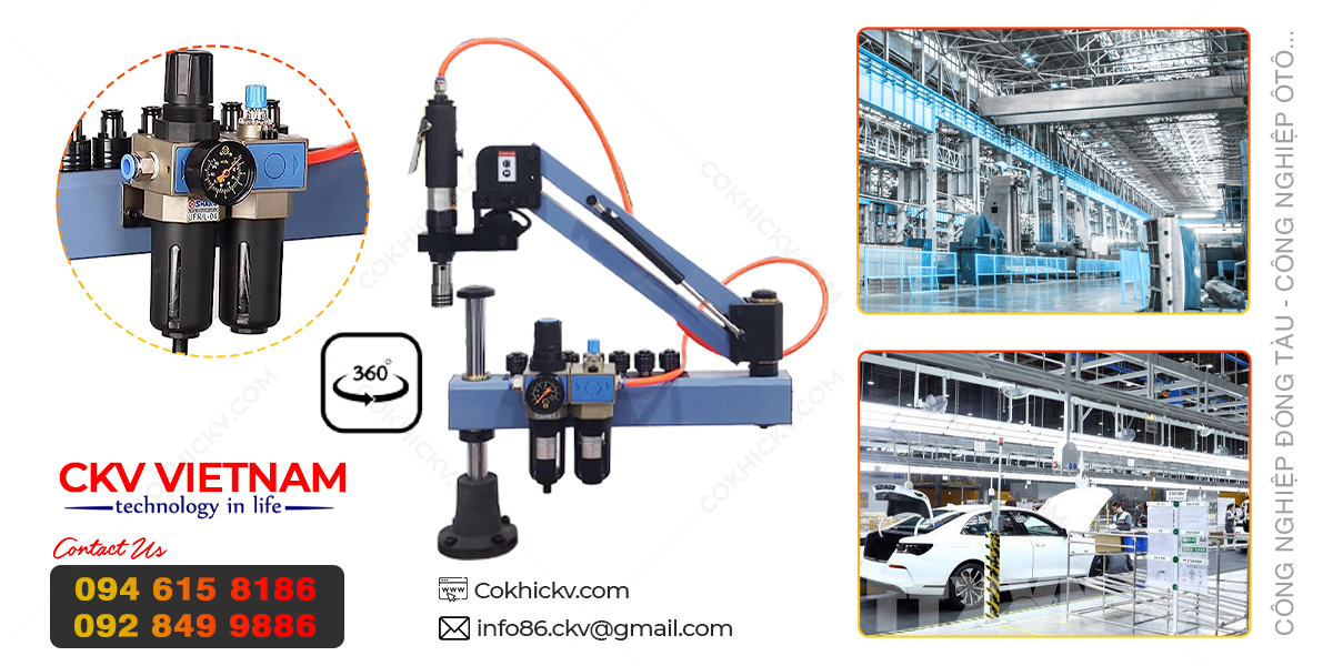 Máy taro tay cần được sử dụng trong công nghiệp đóng tàu, ô tô...