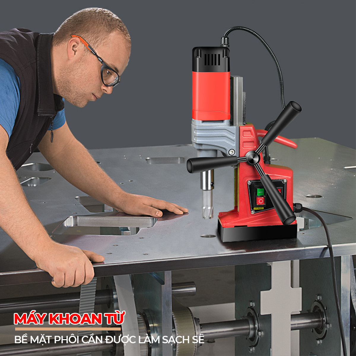 Bề mặt vật liệu sạch sẽ giúp nam châm bám tốt hơn