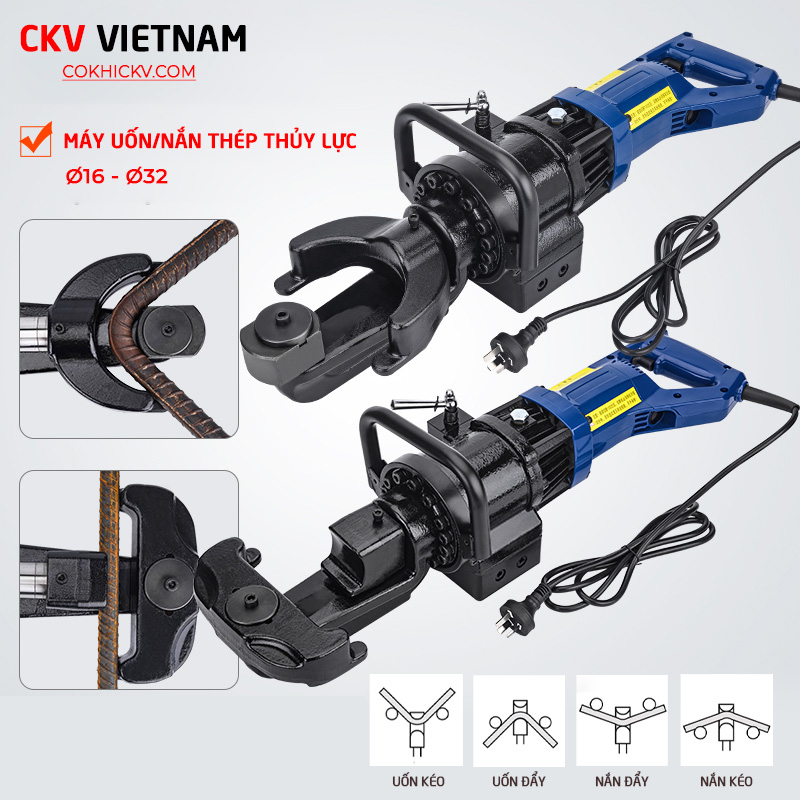 Máy uốn/nắn thép thủy lực tại CKV VIETNAM