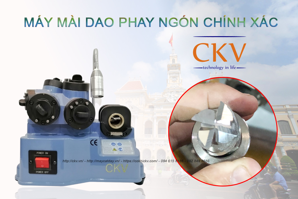 Máy mài dao phay ngón chính xác dùng điện tại Sài Gòn