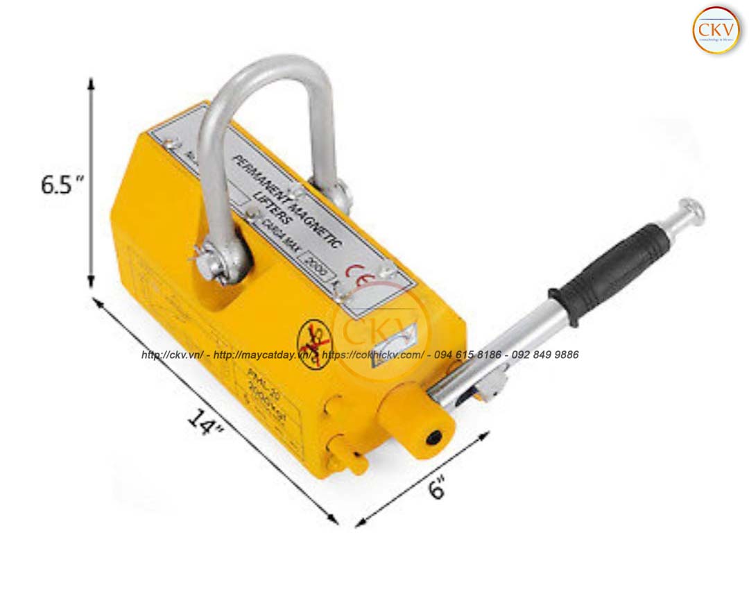 Cẩu từ lõi nam châm 2 tấn an toàn trong lao động