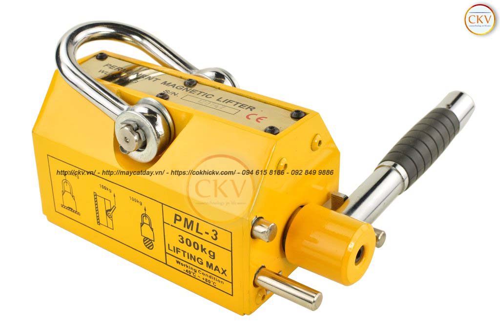 Cẩu từ nam châm vĩnh cửu 300kg có bảo hành