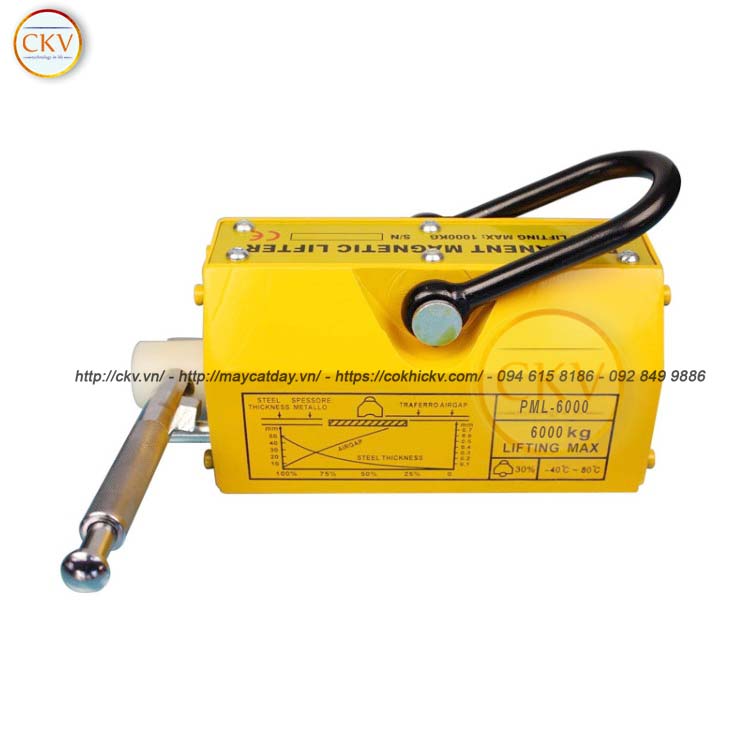 Nam châm vĩnh cửu gạt tay nâng hạ 6 tấn