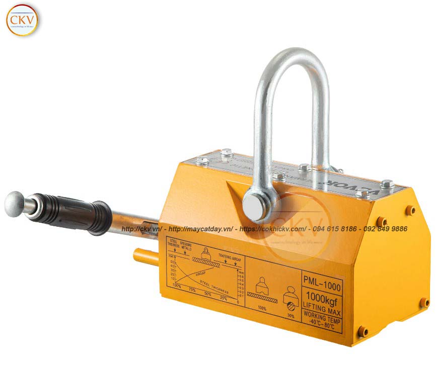 Cẩu từ nam châm vĩnh cửu loại tải trọng 1000kg