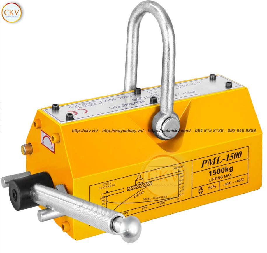 Nam châm từ nâng gạt 1,5 tấn cho công nghiệp