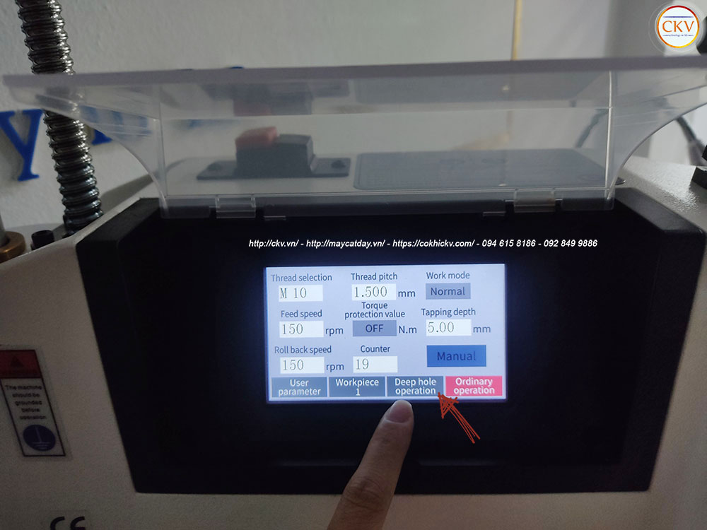 Cài đặt chống gãy mũi taro cho máy taro điện tự động