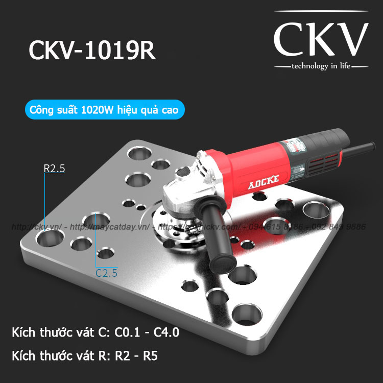 CKV-1019R - Máy vát mép đa năng góc C và R cầm tay giá rẻ