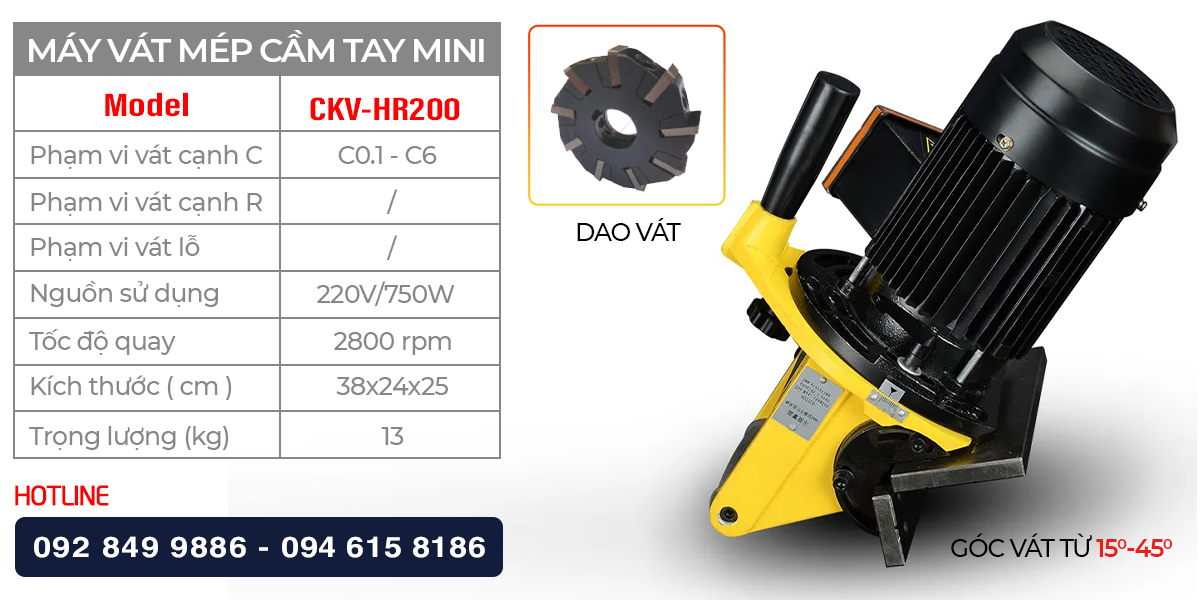 Ngoại quan & thông số kỹ thuật của CKV-HR200