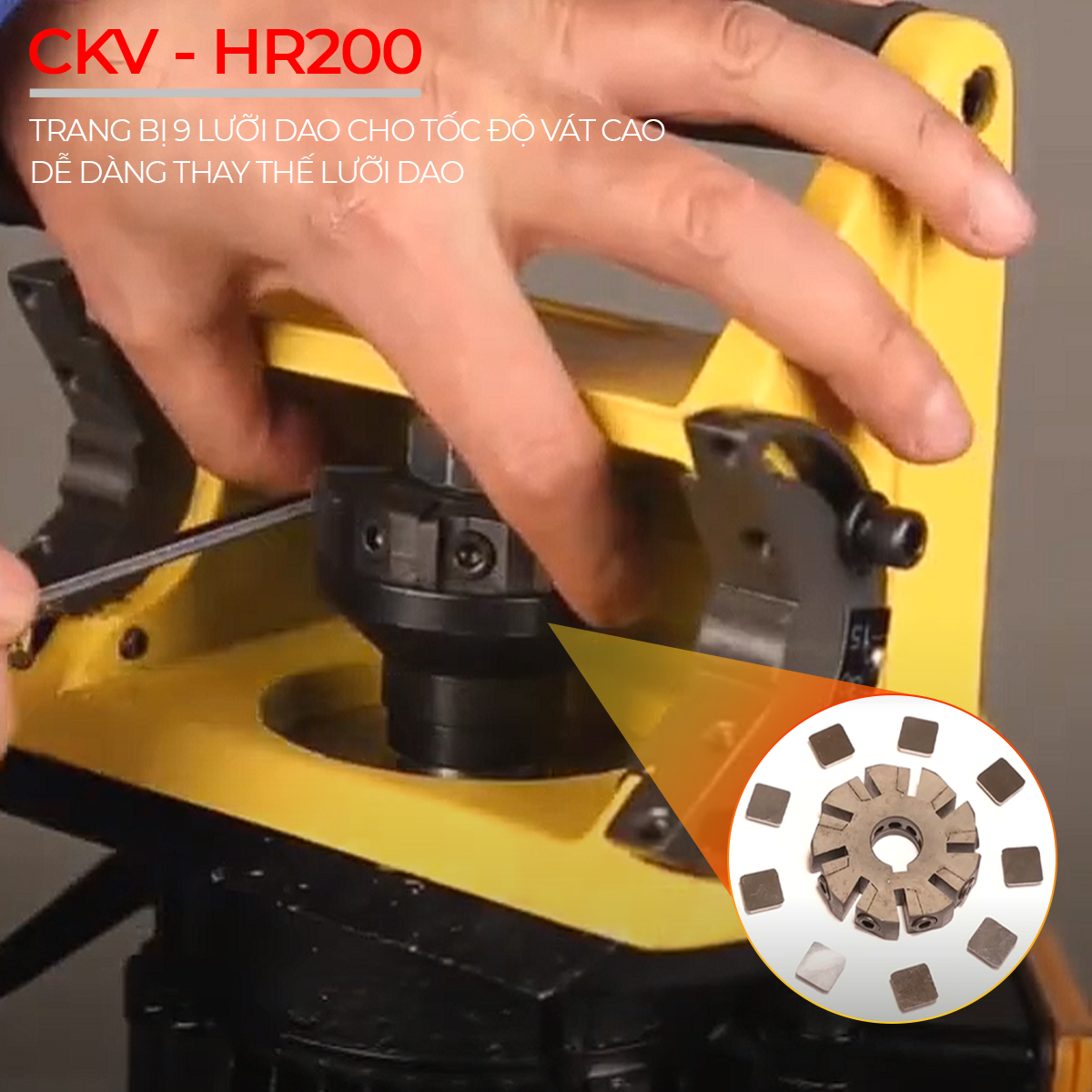 Máy vát mép điện cầm tay C0.1-C6.0 CKV-HR200 4