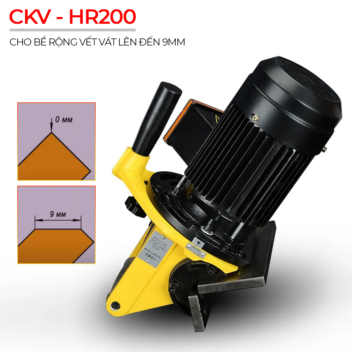 Máy vát mép điện cầm tay C0.1-C6.0 CKV-HR200 5