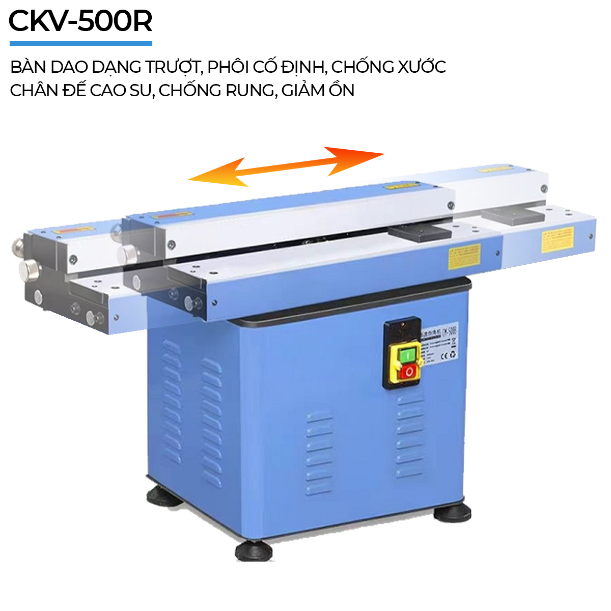 Máy vát mép thép tấm bàn trượt chống xước phôi CKV-500R