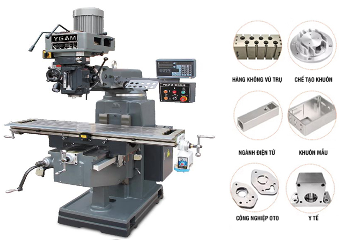Ứng dụng của máy phay cơ vạn năng CKV-E5