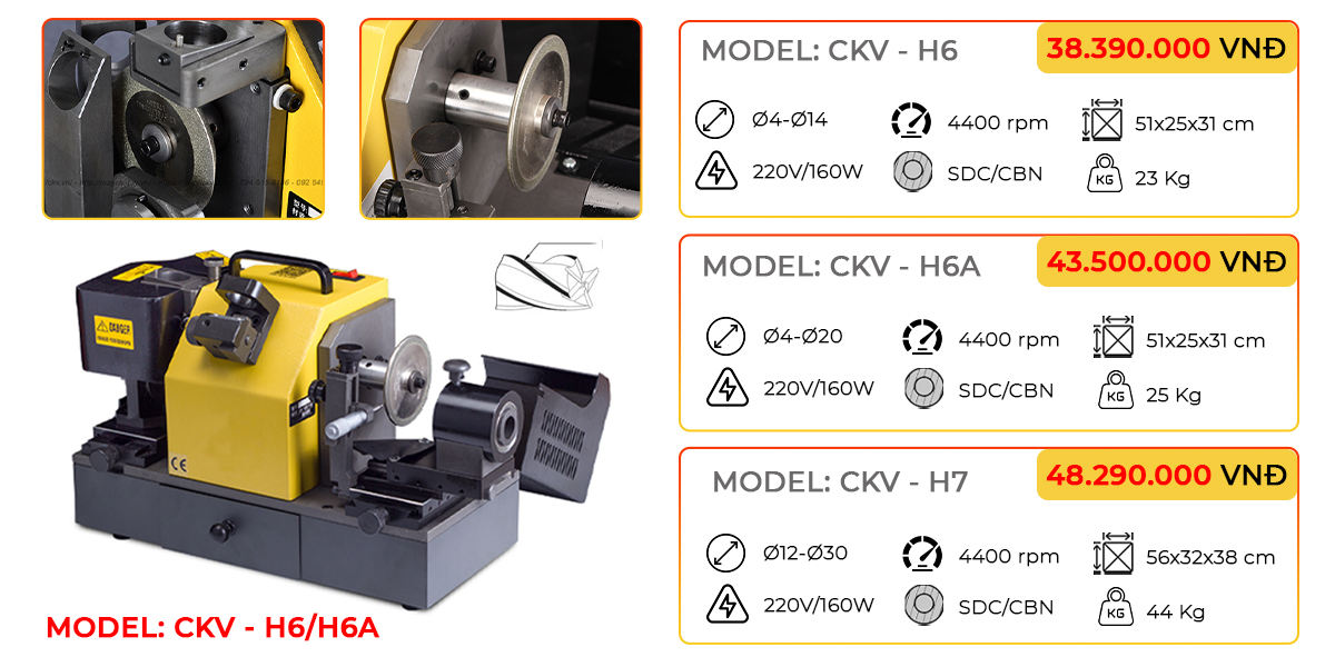 báo giá máy mài thân me dao phay ngón