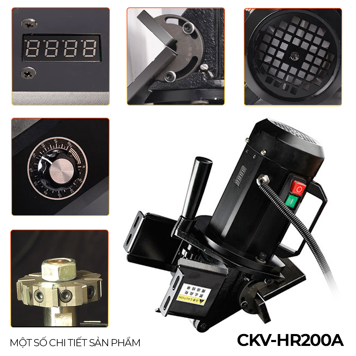 Máy vát mép cầm tay C0.1-C9.0 CKV-HR200A 5
