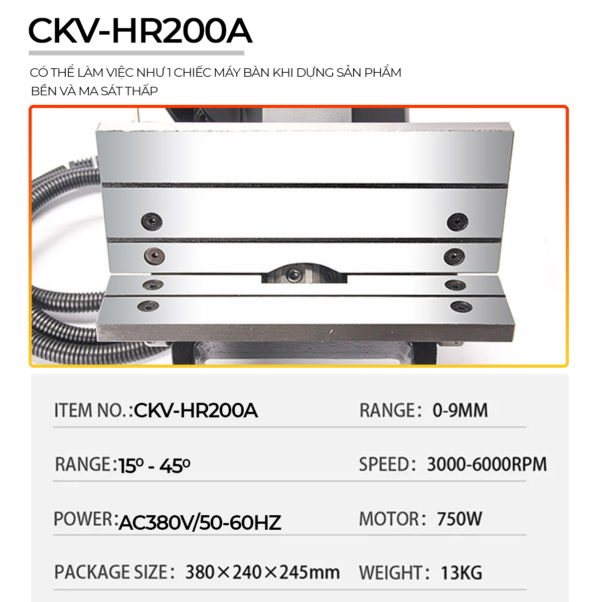 Máy vát mép cầm tay C0.1-C9.0 CKV-HR200A 6