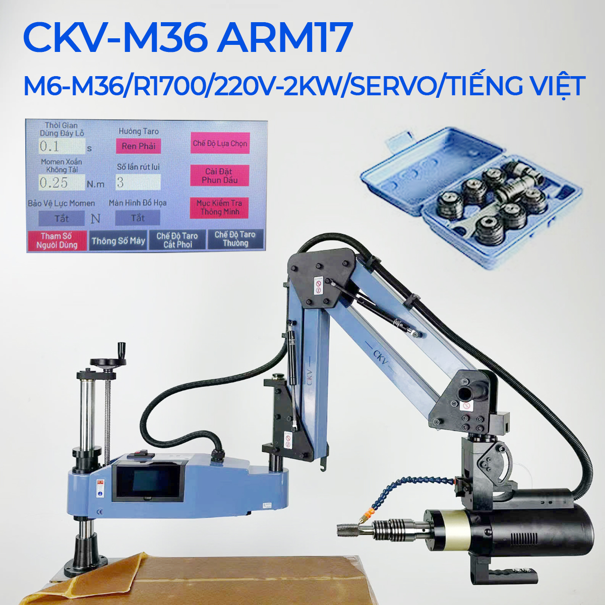 CKV-M36 ARM17 có bán kính làm việc 1700mm