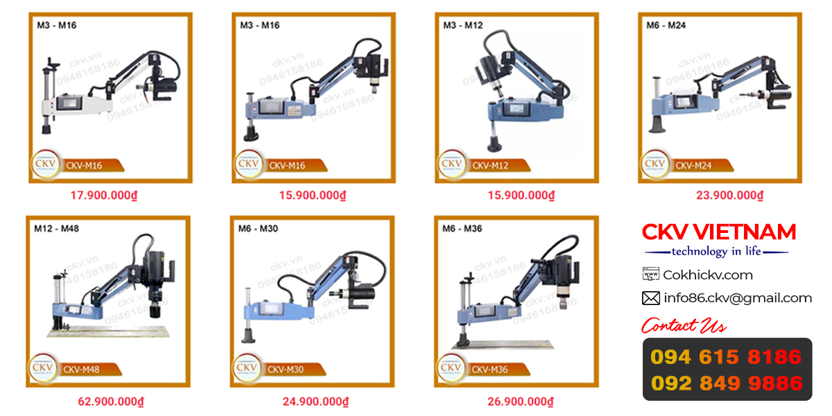 Một số sản phẩm máy taro cần tại CKV VIETNAM