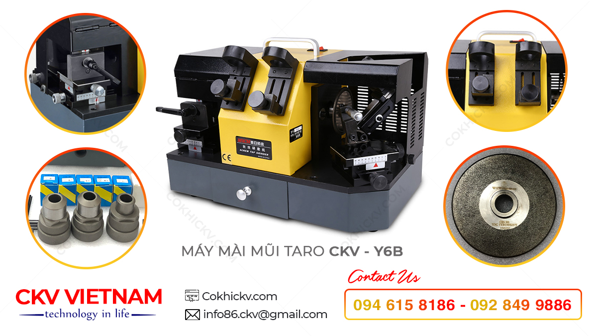 Một số chi tiết máy mài mũi taro CKV - Y6B
