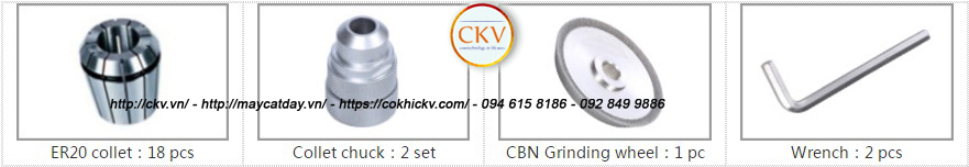 Collet Máy mài mũi khoan MRCM MR-20G