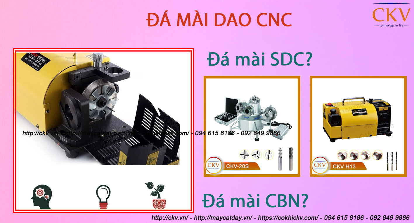 Đá mài dao CNC - Phân biệt đá mài hợp kim CBN và đá mài kim cương SDC